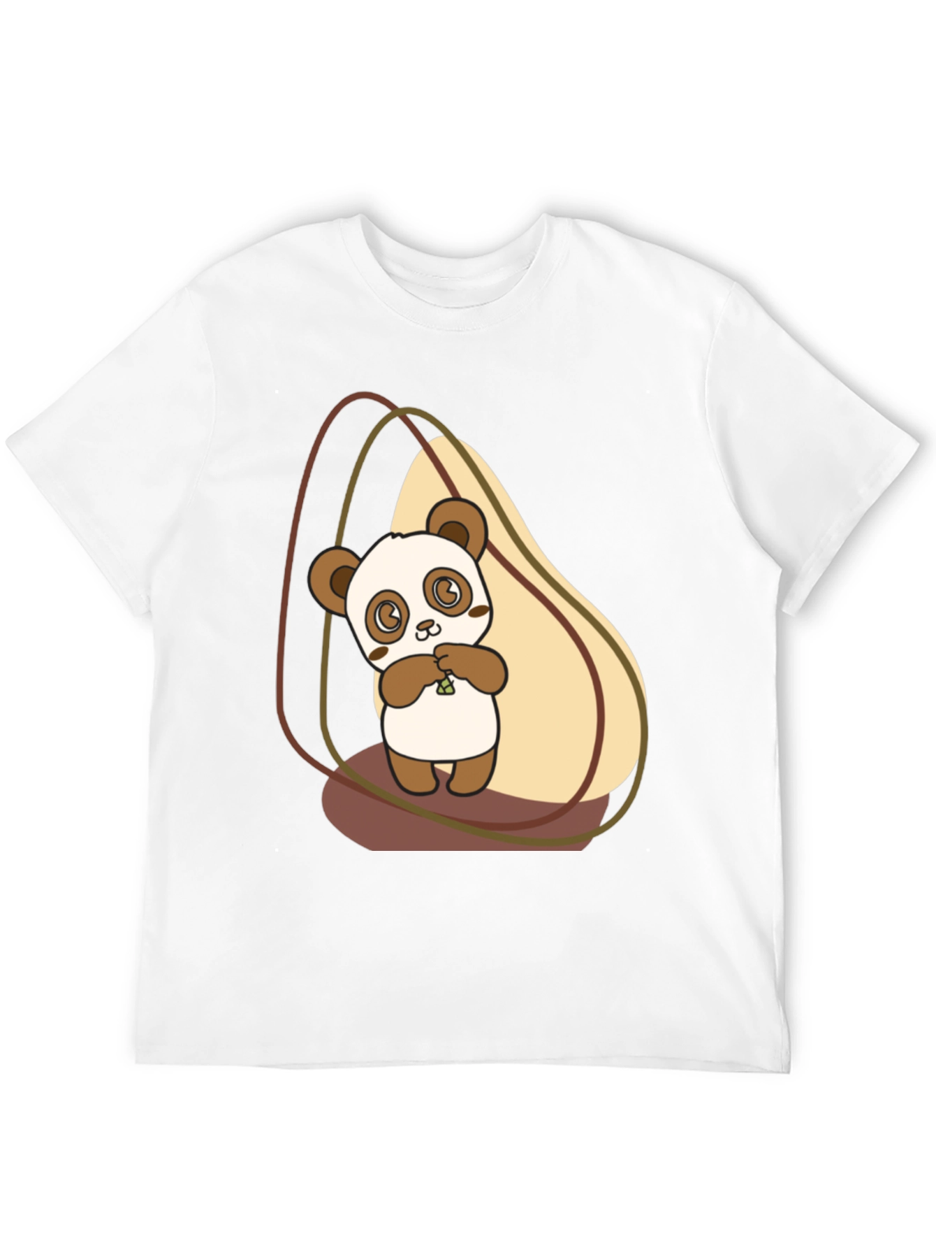 Cute Panda Graphic Tee - Soft Cotton Blend
