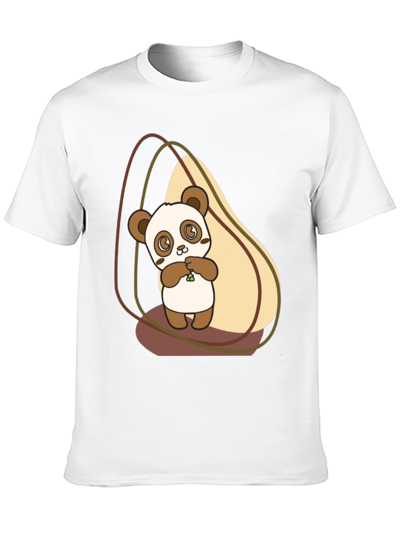 Cute Panda Graphic Tee - Soft Cotton Blend