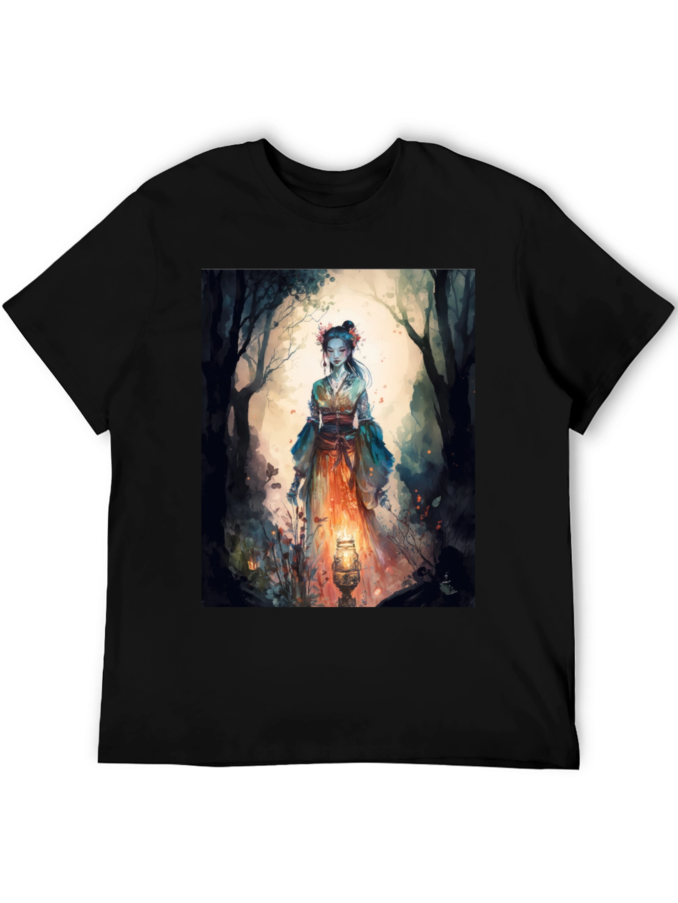 Mystic Forest T-Shirt - Unique Artistic Design