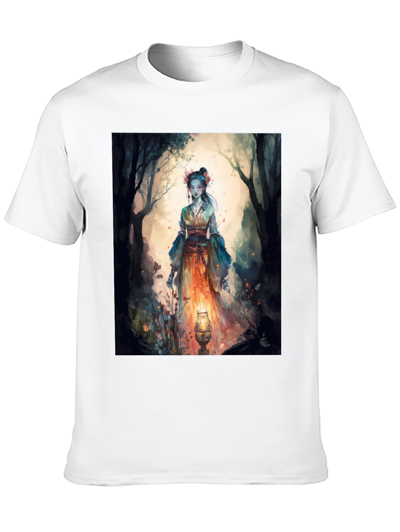 Mystic Forest T-Shirt - Unique Artistic Design