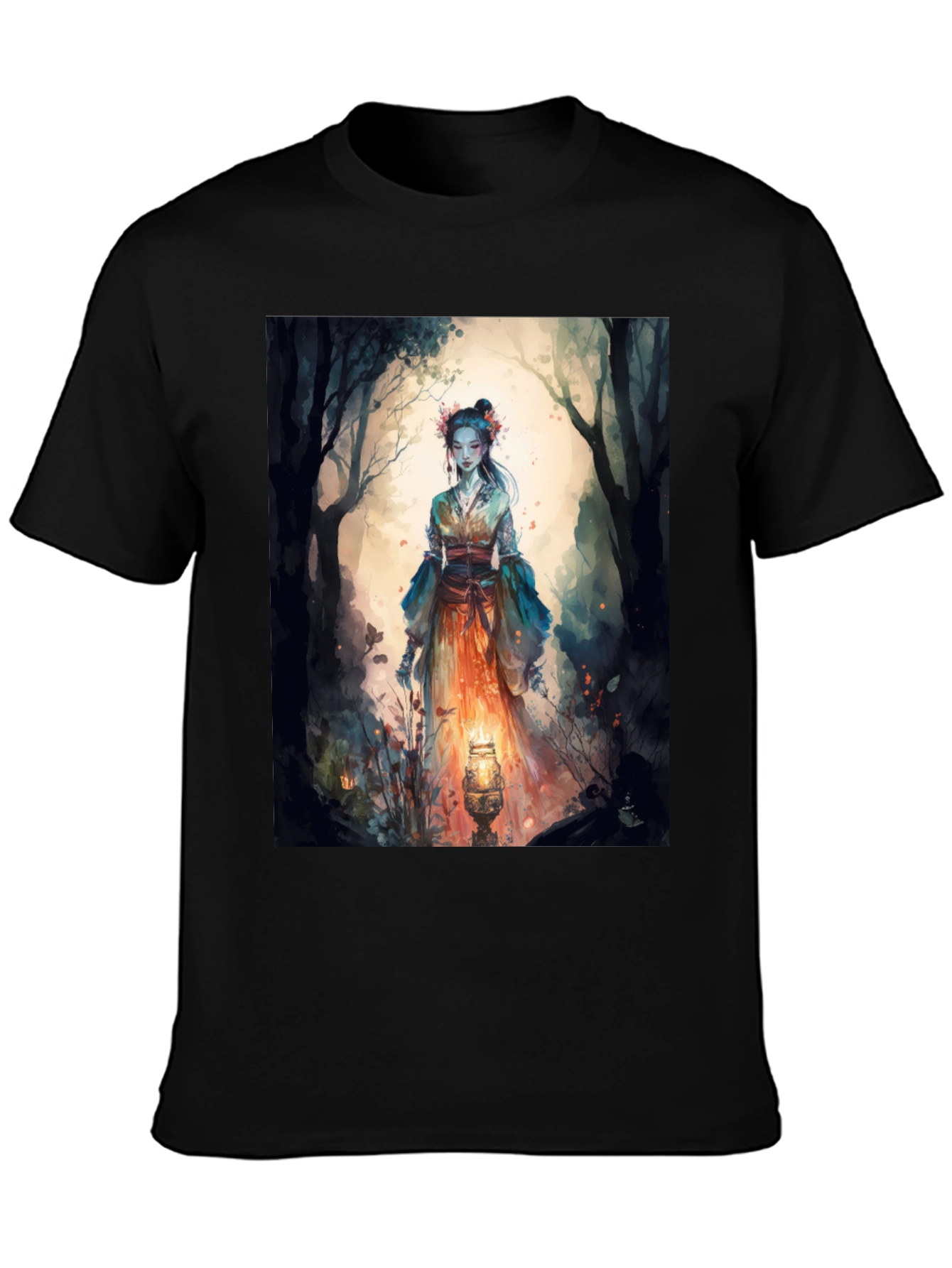 Mystic Forest T-Shirt - Unique Artistic Design