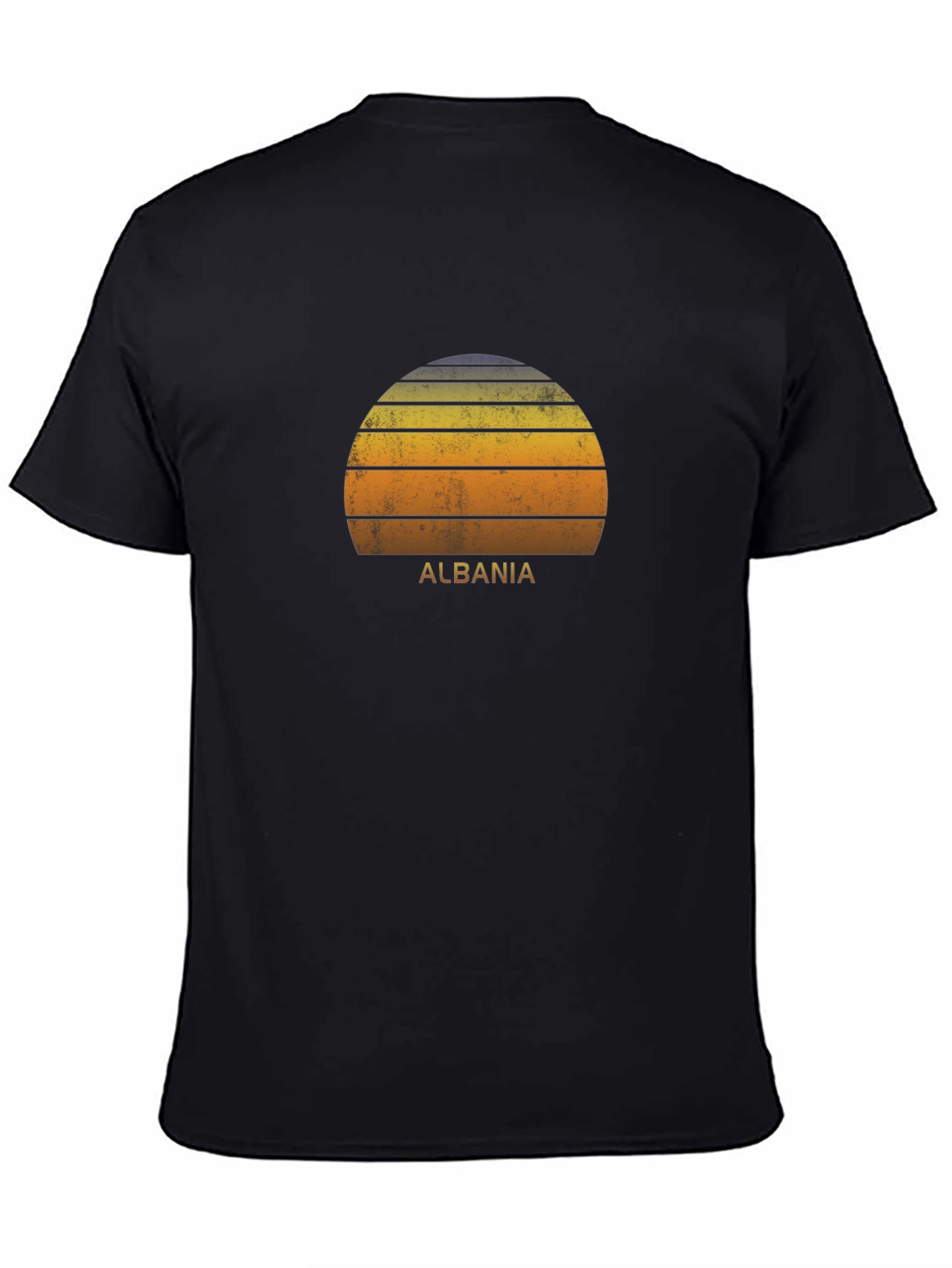 Albania Sunset Graphic Tee - Retro Style