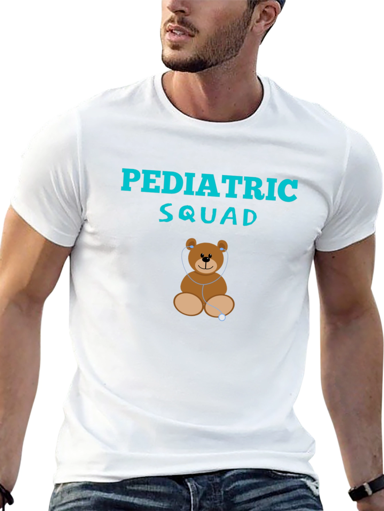 Pediatric Squad Teddy Bear Stethoscope T-Shirt