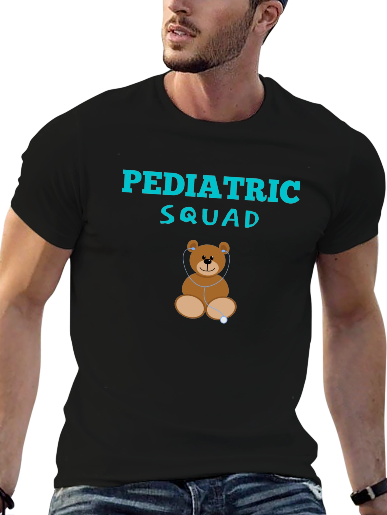 Pediatric Squad Teddy Bear Stethoscope T-Shirt