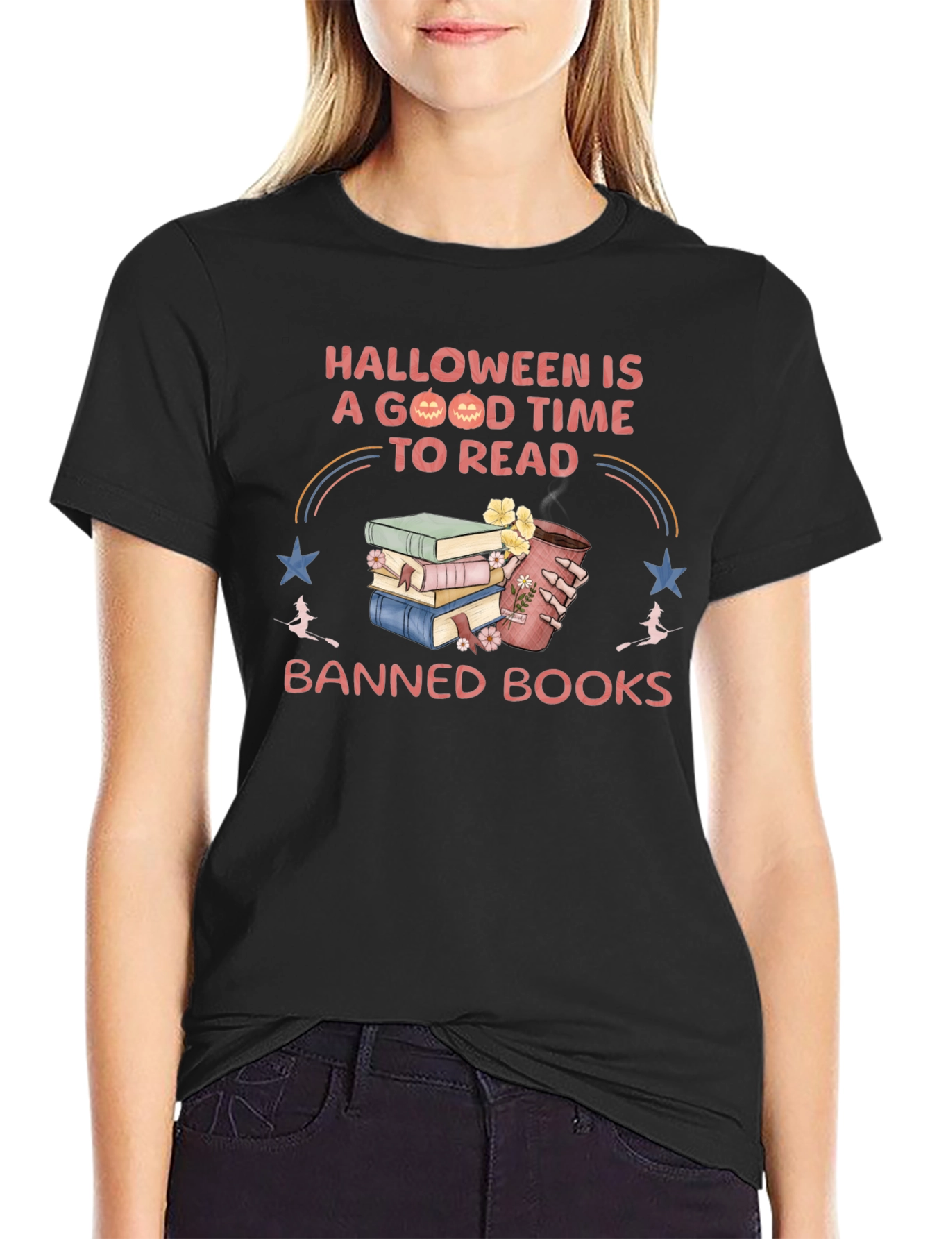 Halloween Reads T-Shirt - Banned Books Tee