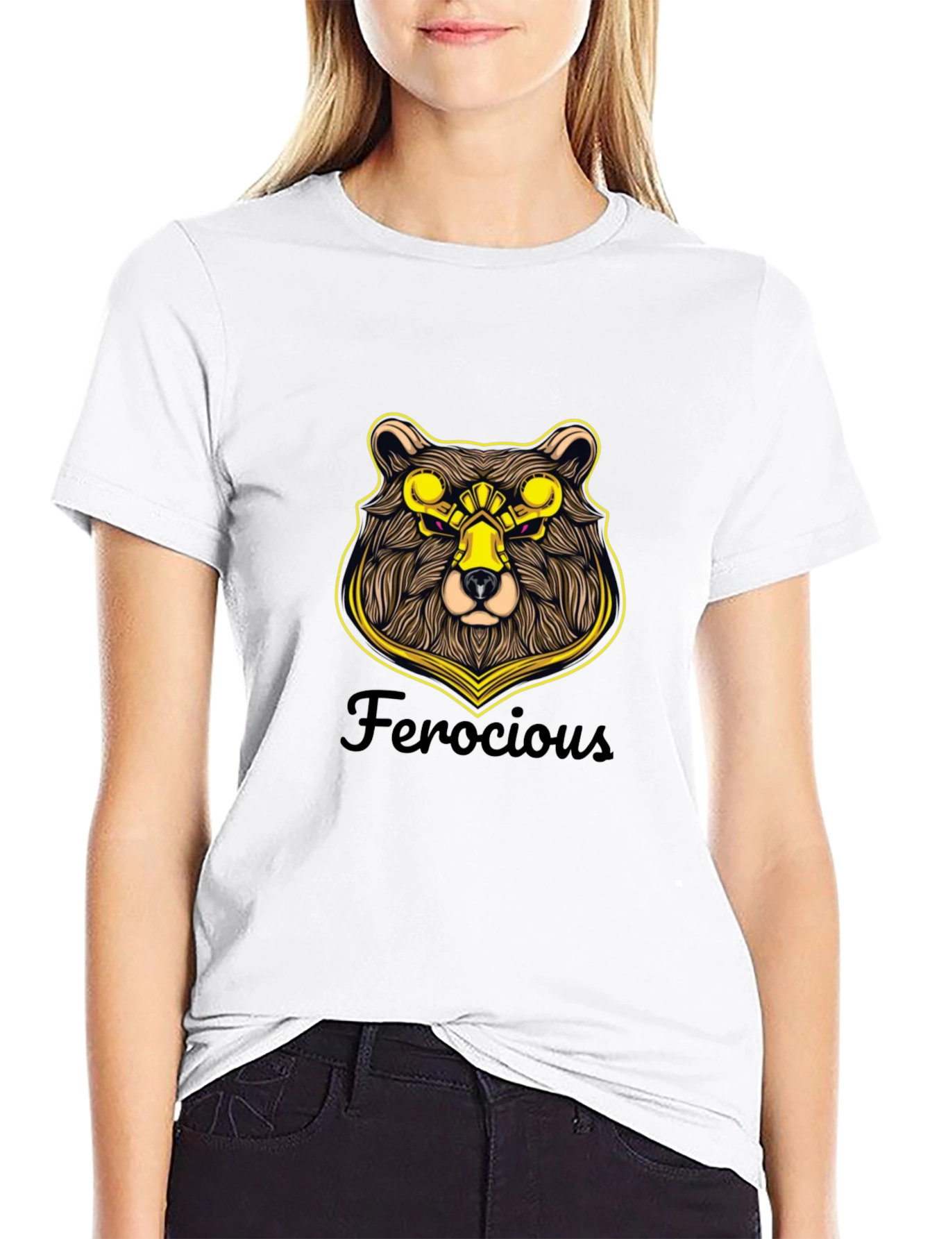 Ferocious Bear Graphic T-Shirt