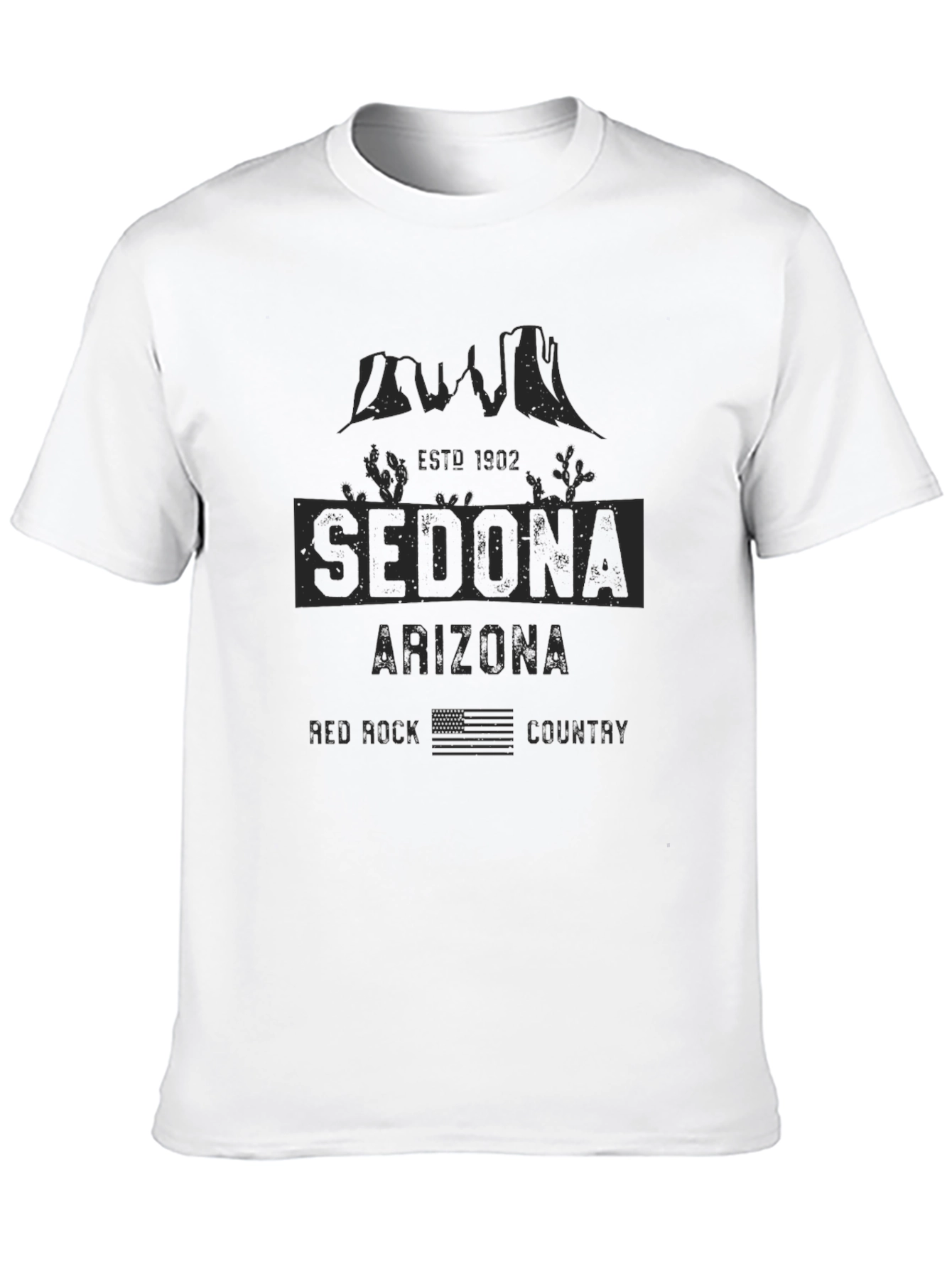 Sedona Arizona Red Rock Country Black T-Shirt