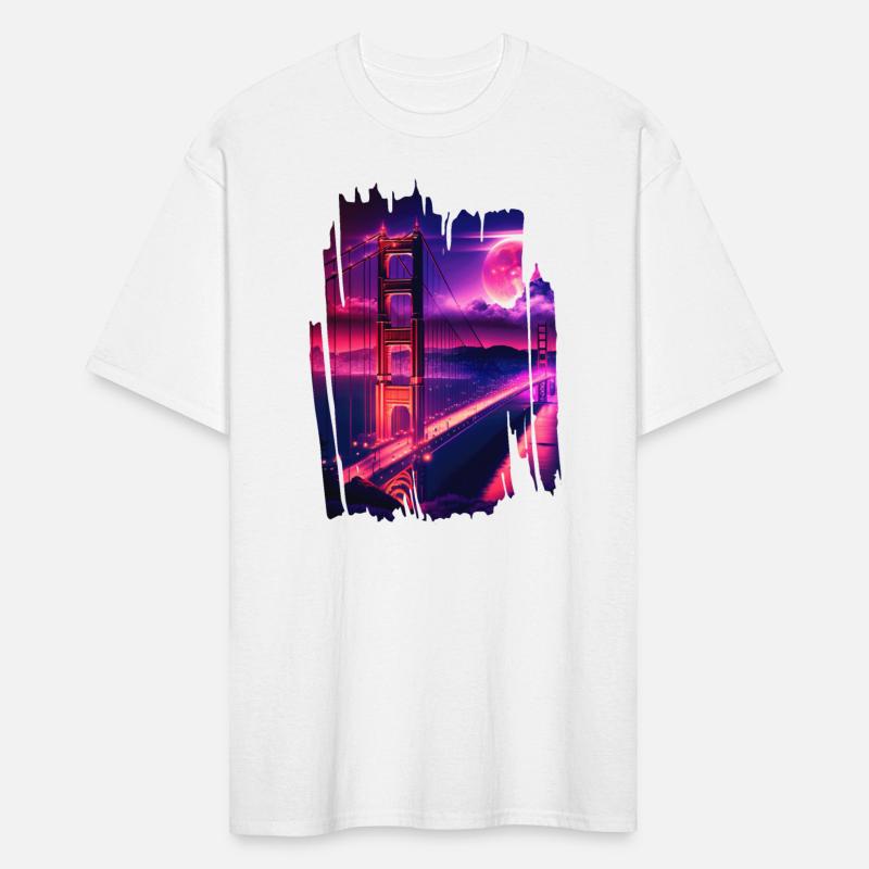 San Francisco Vaporwave Aesthetic Retro Style Art