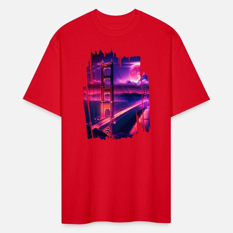 San Francisco Vaporwave Aesthetic Retro Style Art