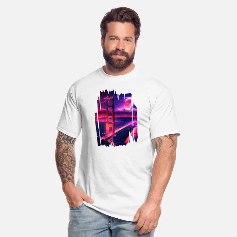 San Francisco Vaporwave Aesthetic Retro Style Art