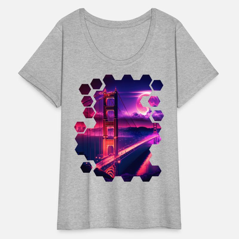 San Francisco Vaporwave Aesthetic Retro Style Art