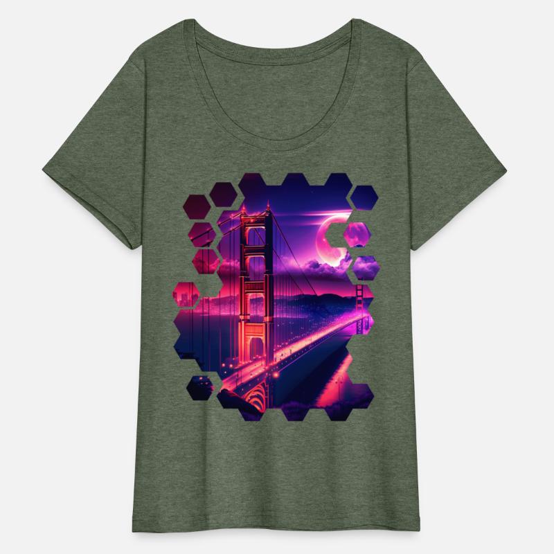 San Francisco Vaporwave Aesthetic Retro Style Art