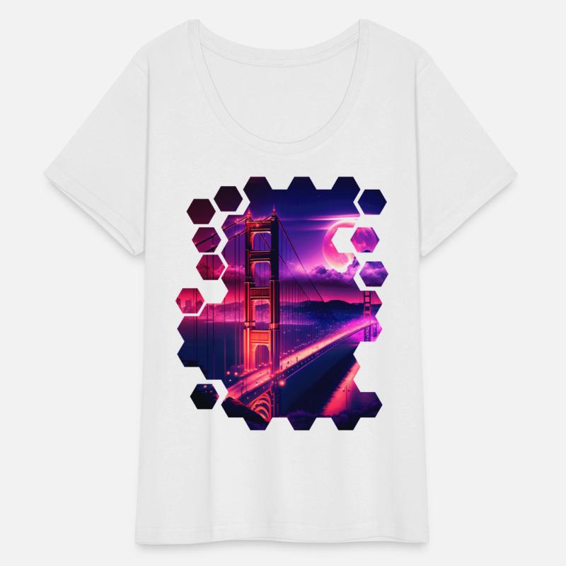 San Francisco Vaporwave Aesthetic Retro Style Art