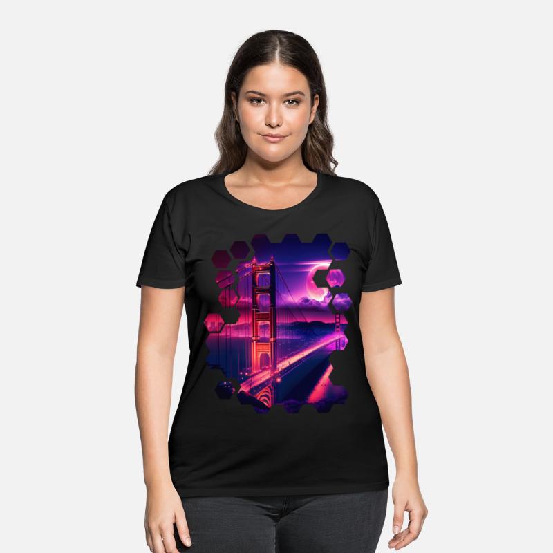 San Francisco Vaporwave Aesthetic Retro Style Art