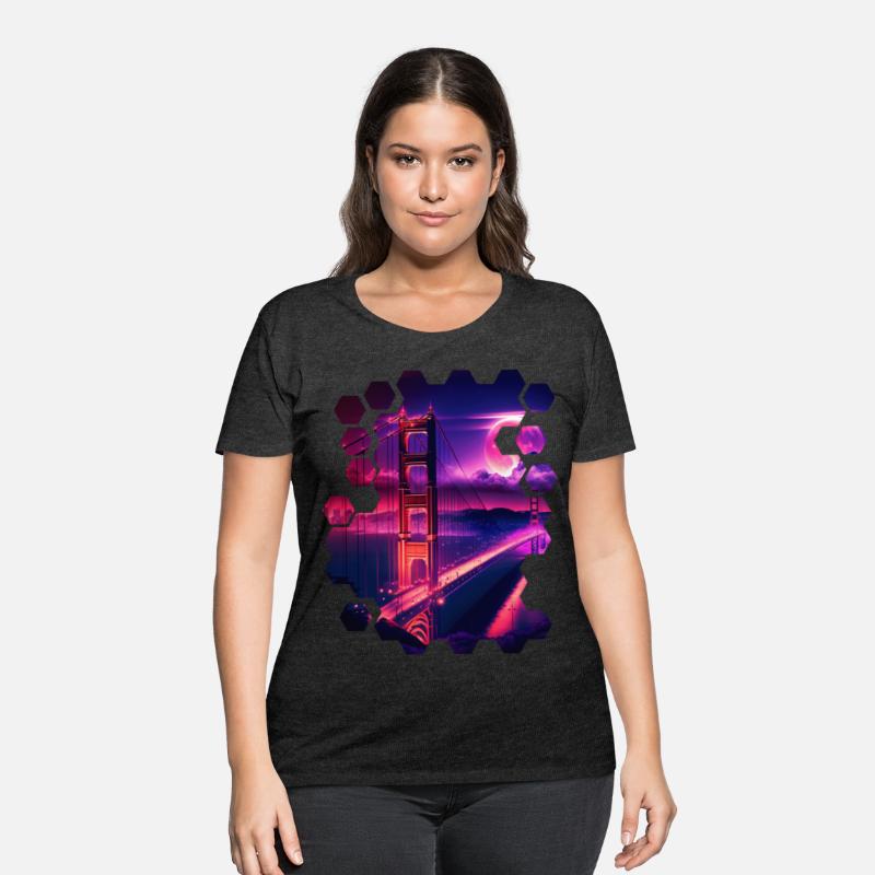 San Francisco Vaporwave Aesthetic Retro Style Art
