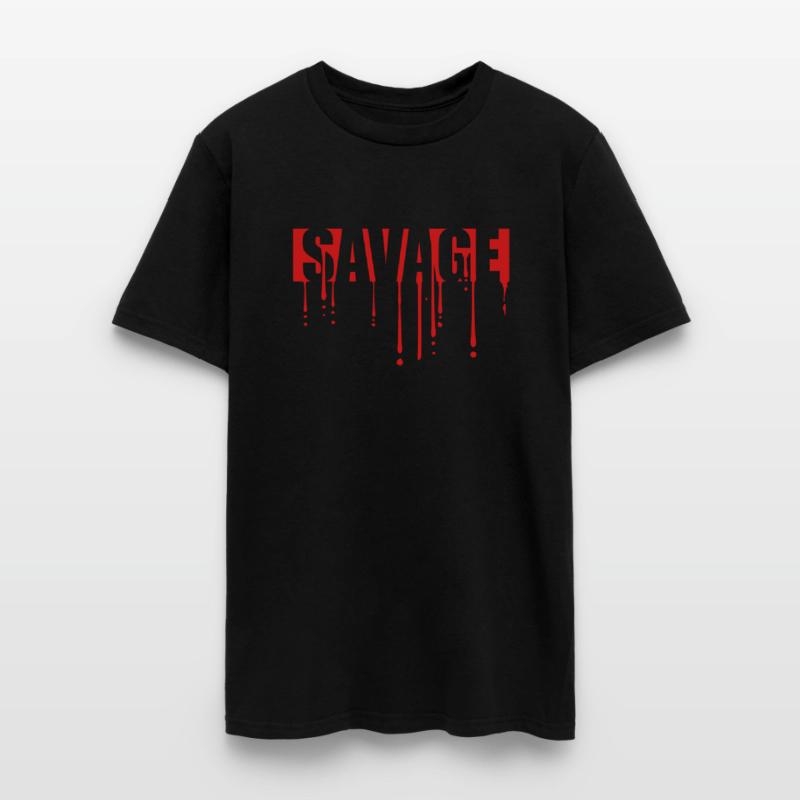 savage blood drops graffiti text logo wild dangero