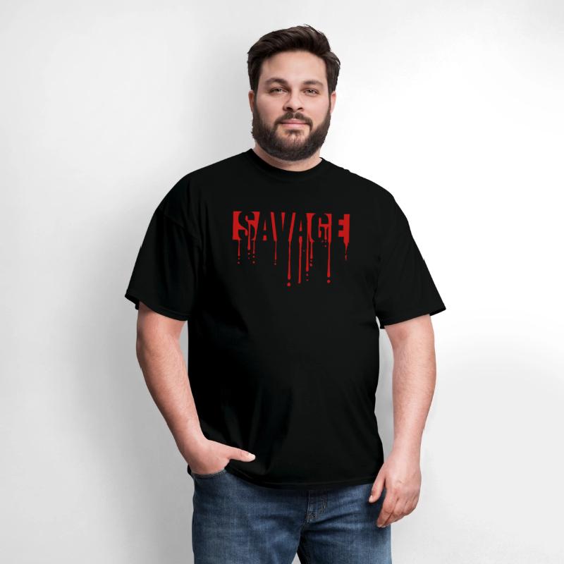 savage blood drops graffiti text logo wild dangero