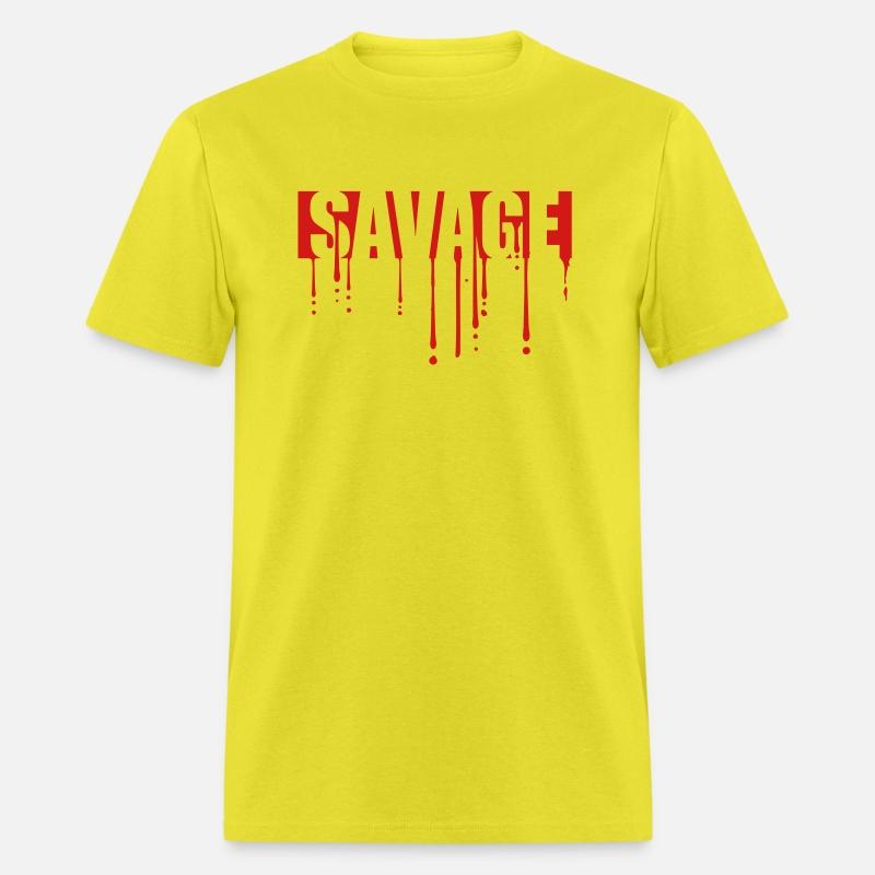 savage blood drops graffiti text logo wild dangero