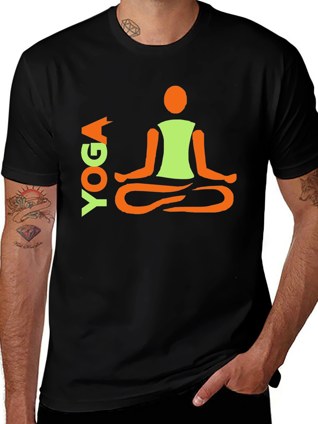 Yoga Pose Graphic Tee - Meditate in Style