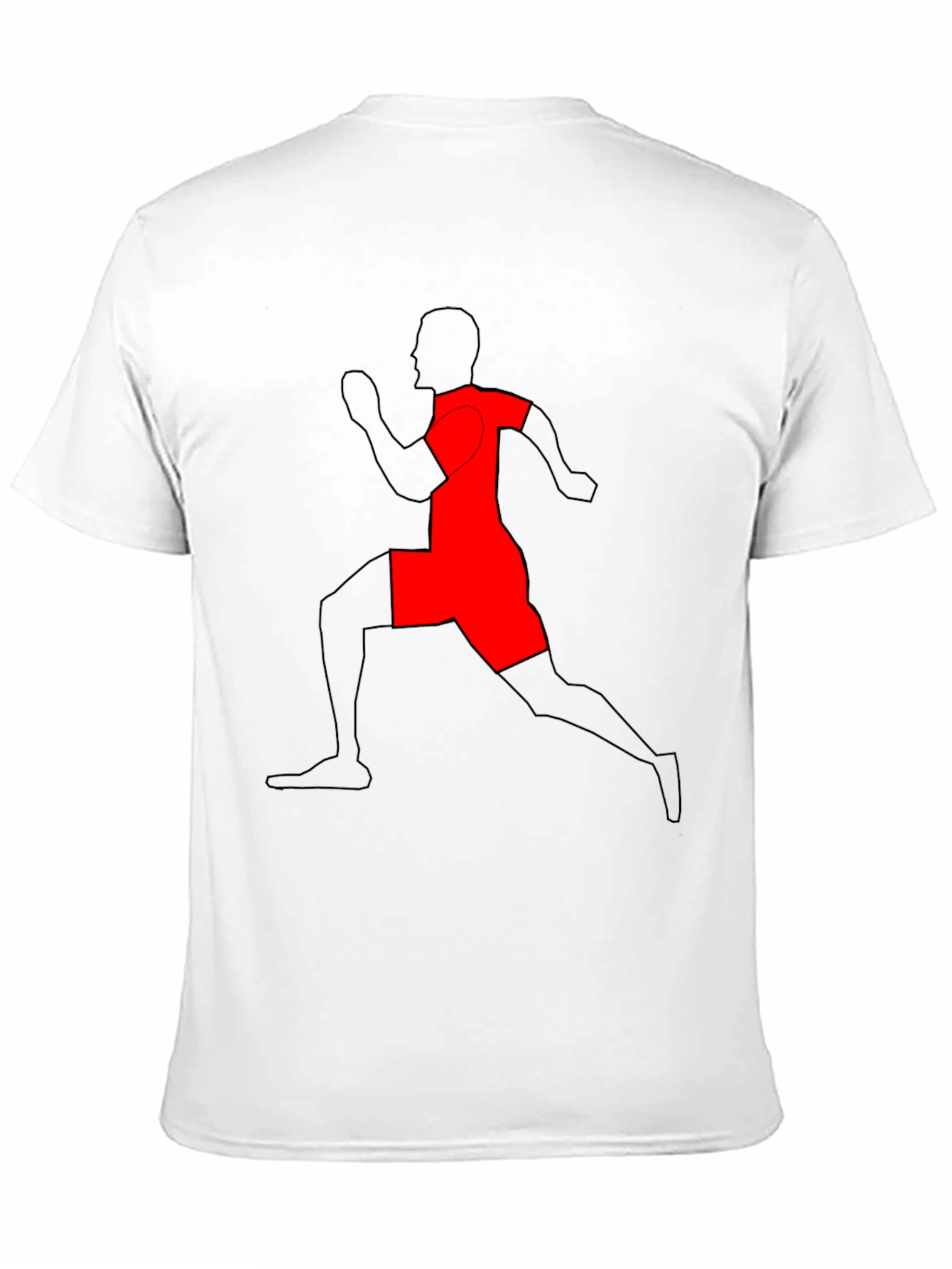 Runner Graphic T-Shirt - Black Cotton Tee