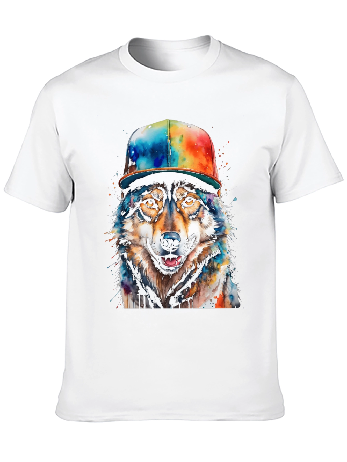 Wolf Graphic Tee - Mens Black T-Shirt