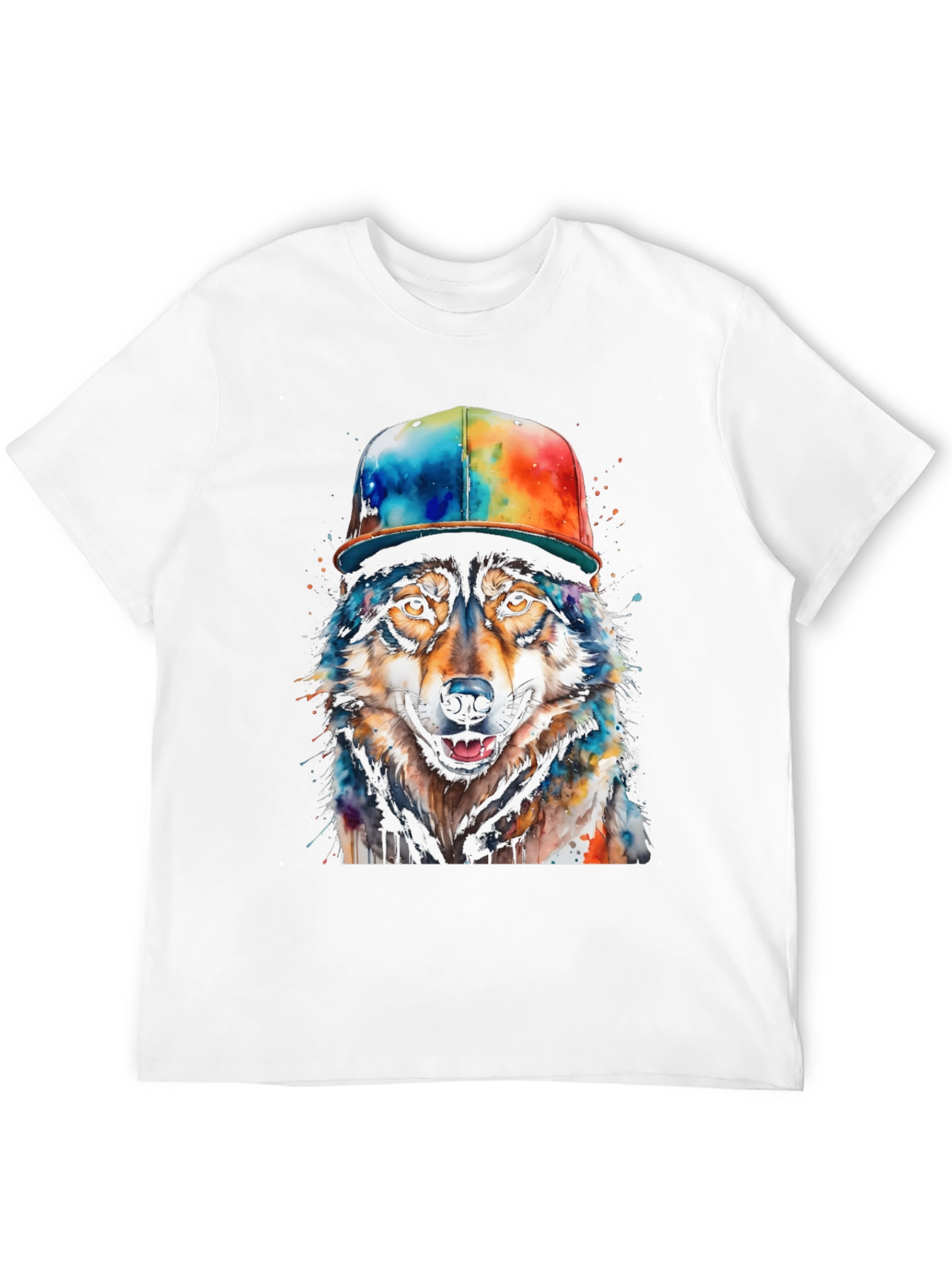 Wolf Graphic Tee - Mens Black T-Shirt