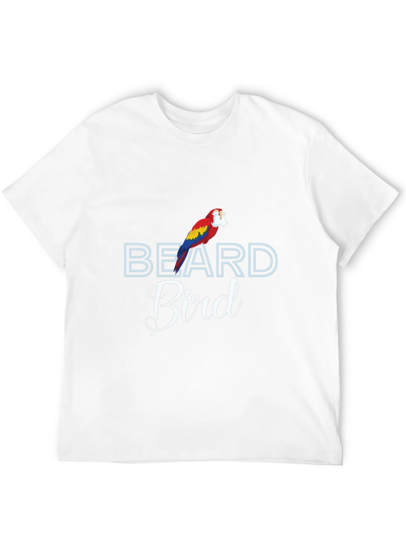Beard Bird T-Shirt Funny Parrot Tee