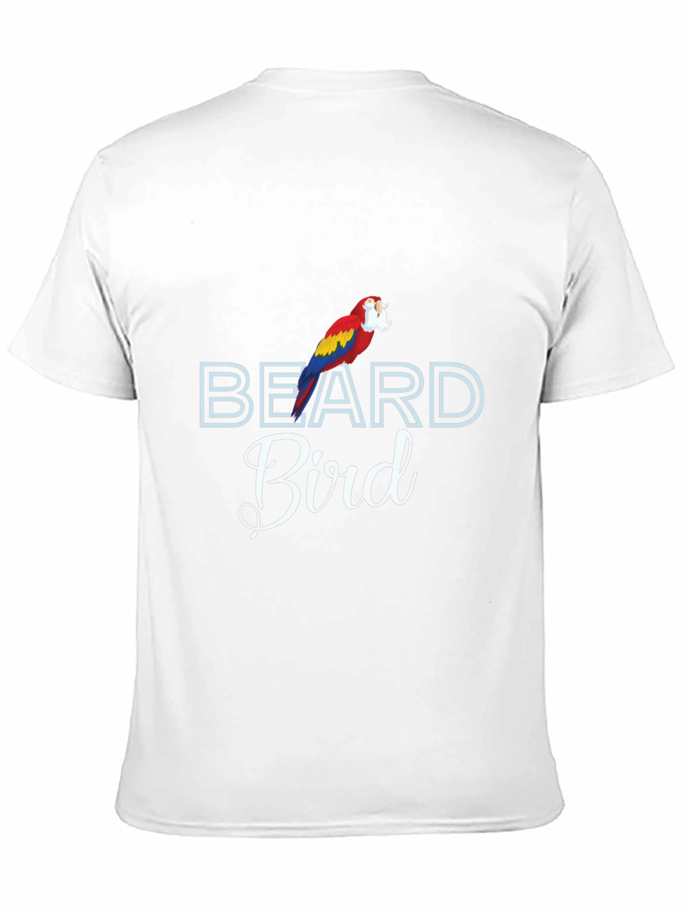 Beard Bird T-Shirt Funny Parrot Tee