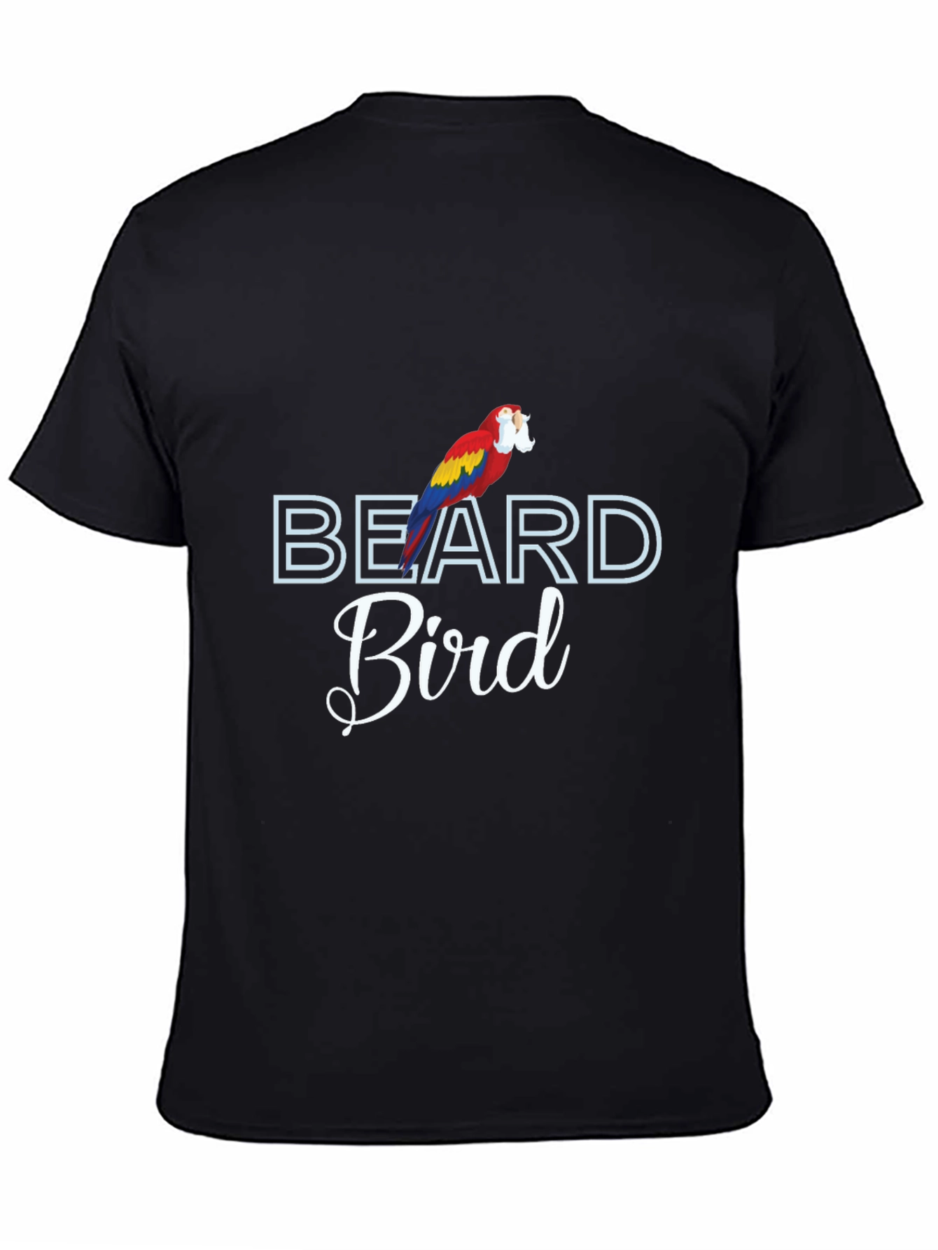 Beard Bird T-Shirt Funny Parrot Tee