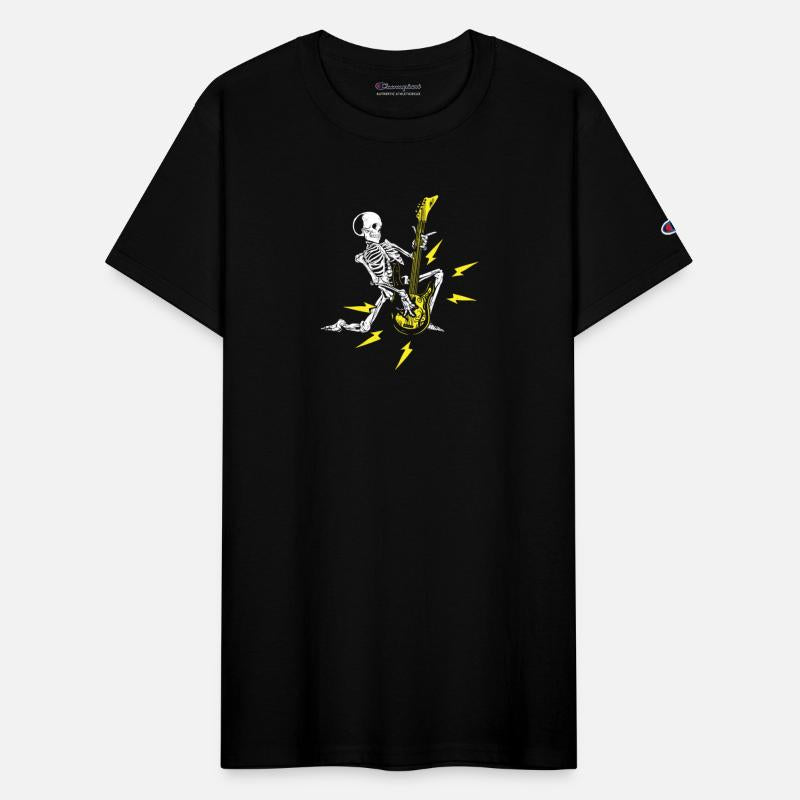 Skeleton with guitar