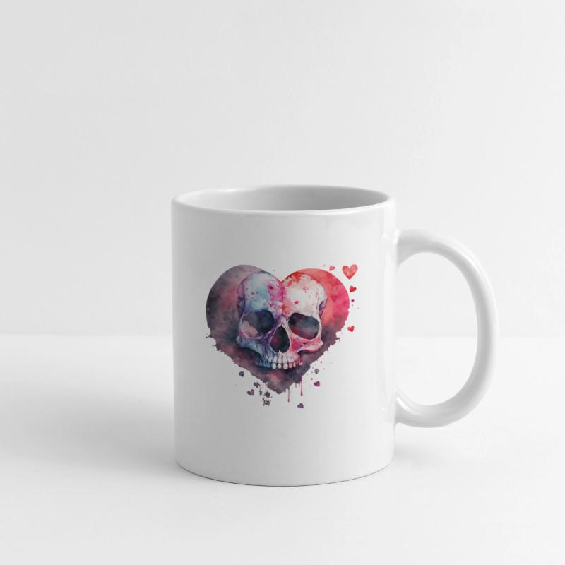 Skull Art Design Watercolor