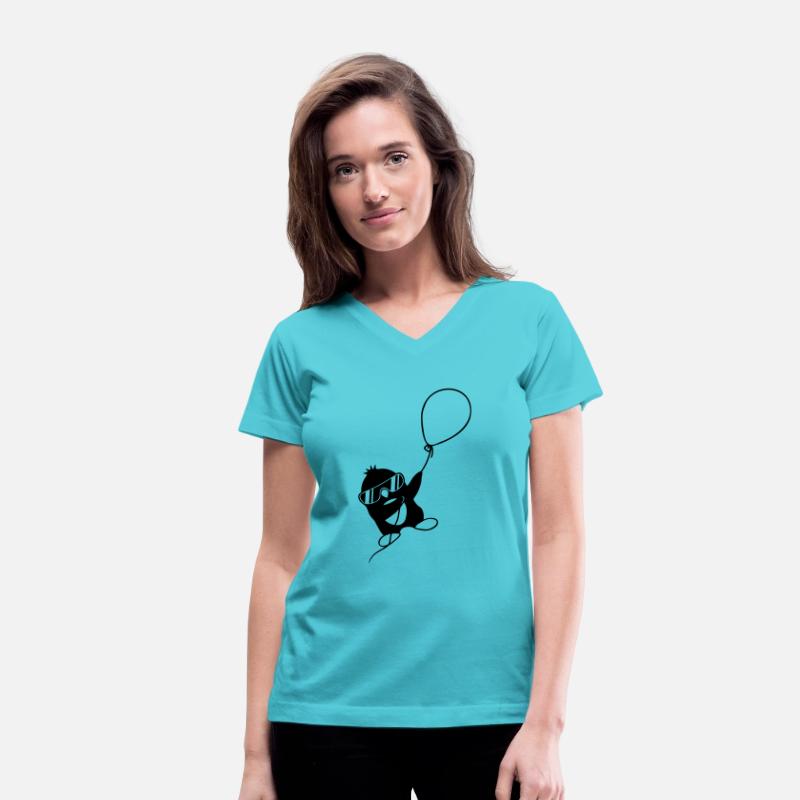sky balloon flying penguin
