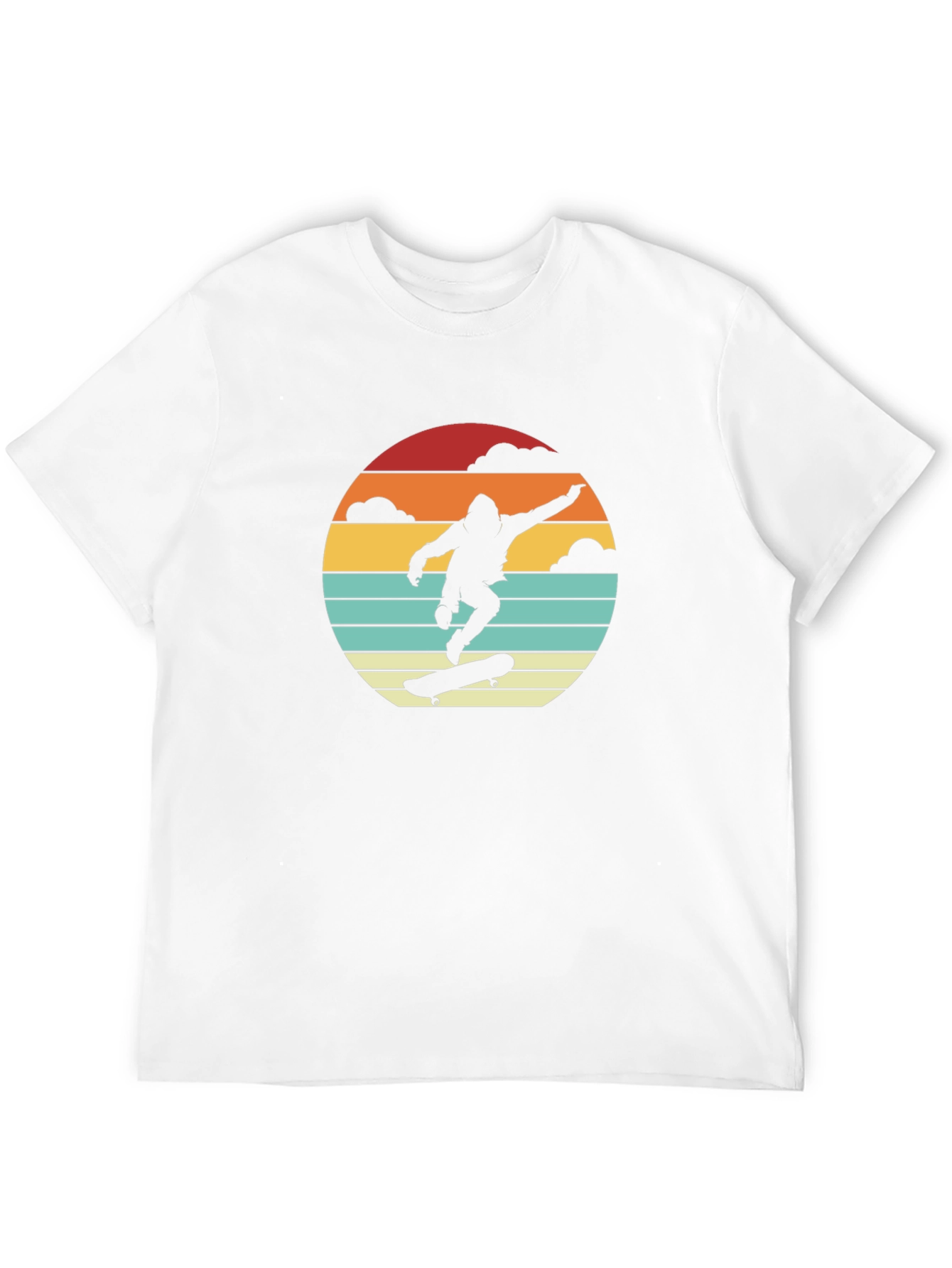 Skateboarding Silhouette Graphic Tee