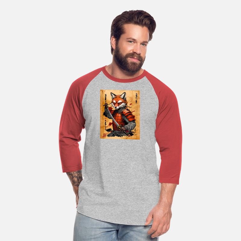 Sly Fox Samurai Warrior - Japanese Ink Style