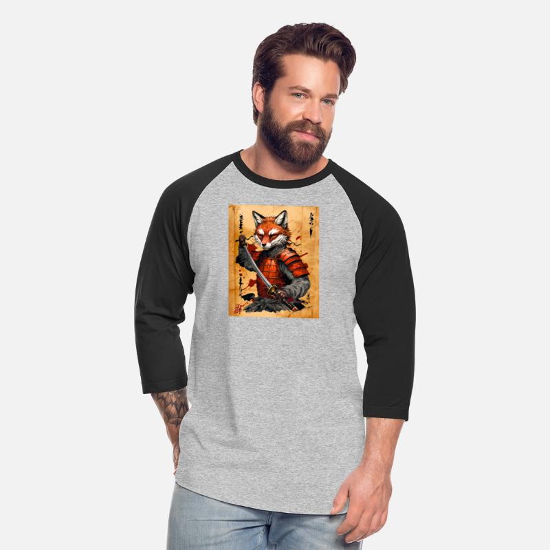 Sly Fox Samurai Warrior - Japanese Ink Style