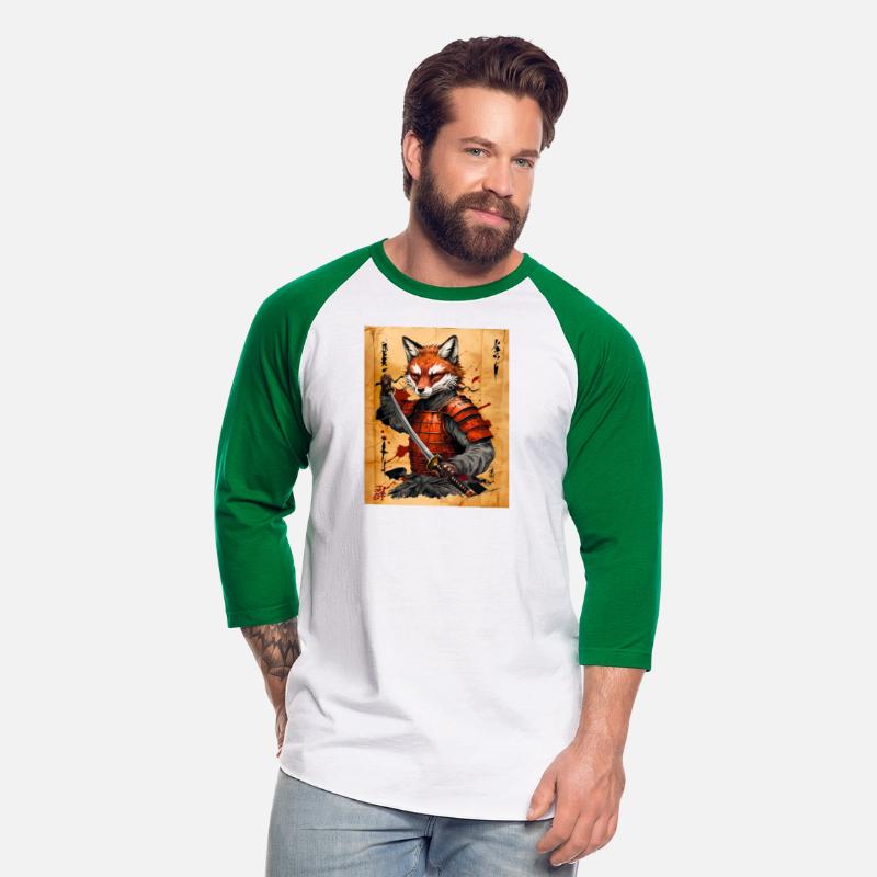 Sly Fox Samurai Warrior - Japanese Ink Style