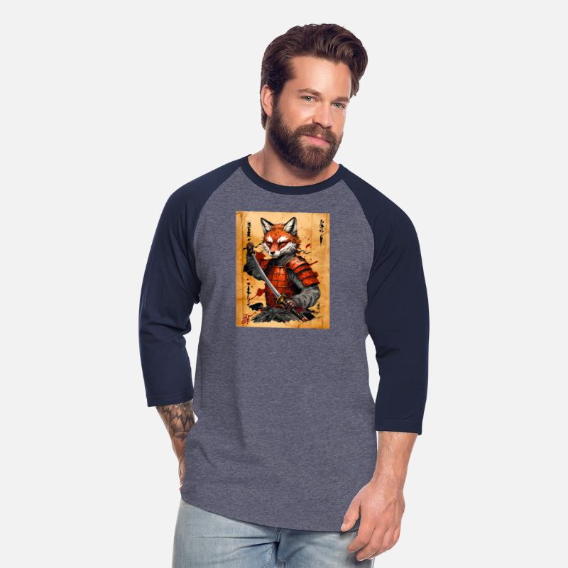 Sly Fox Samurai Warrior - Japanese Ink Style