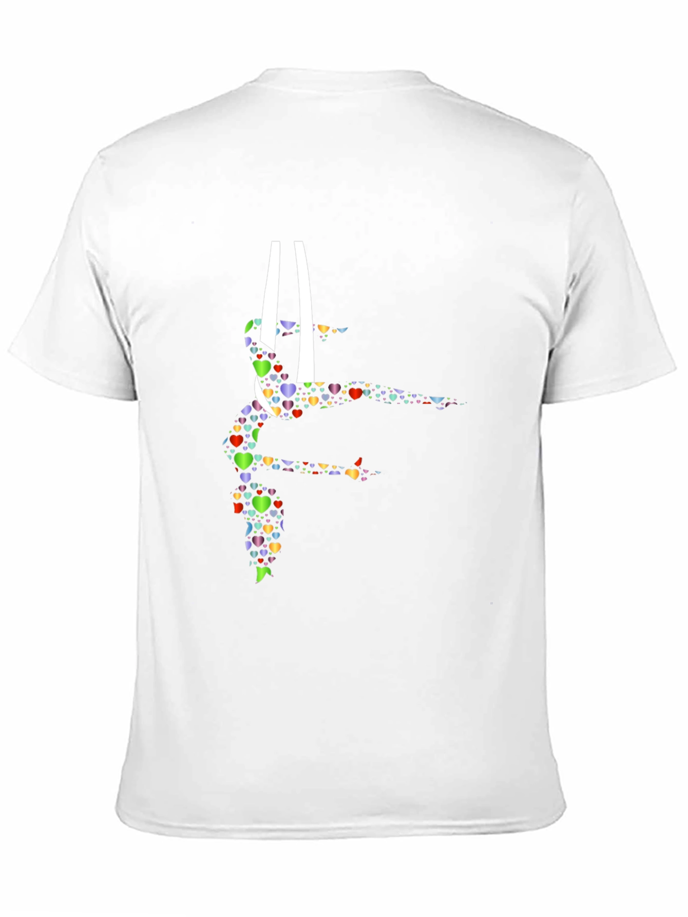 Gymnastics Heart Graphic Tee - Black