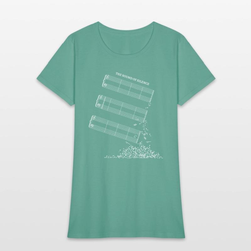 Sound of silence Empty Music Sheet without notes