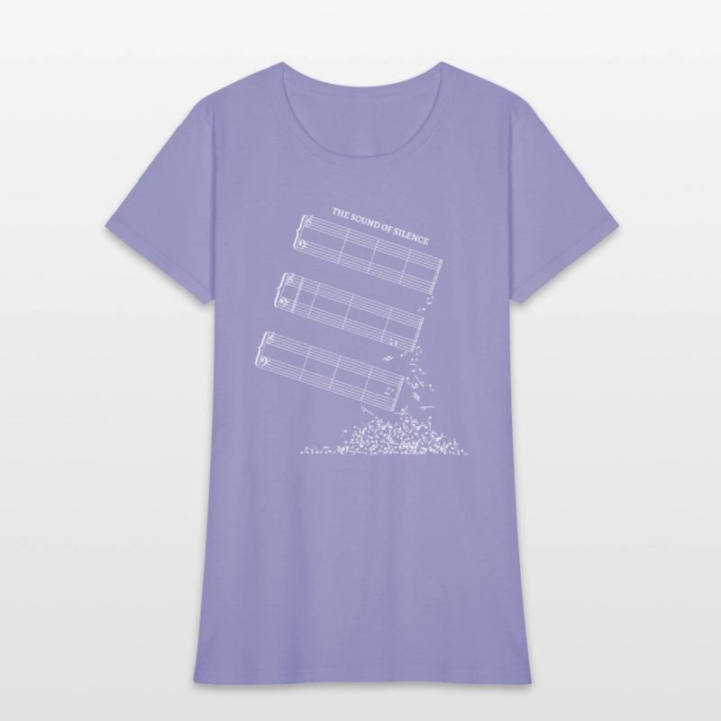 Sound of silence Empty Music Sheet without notes
