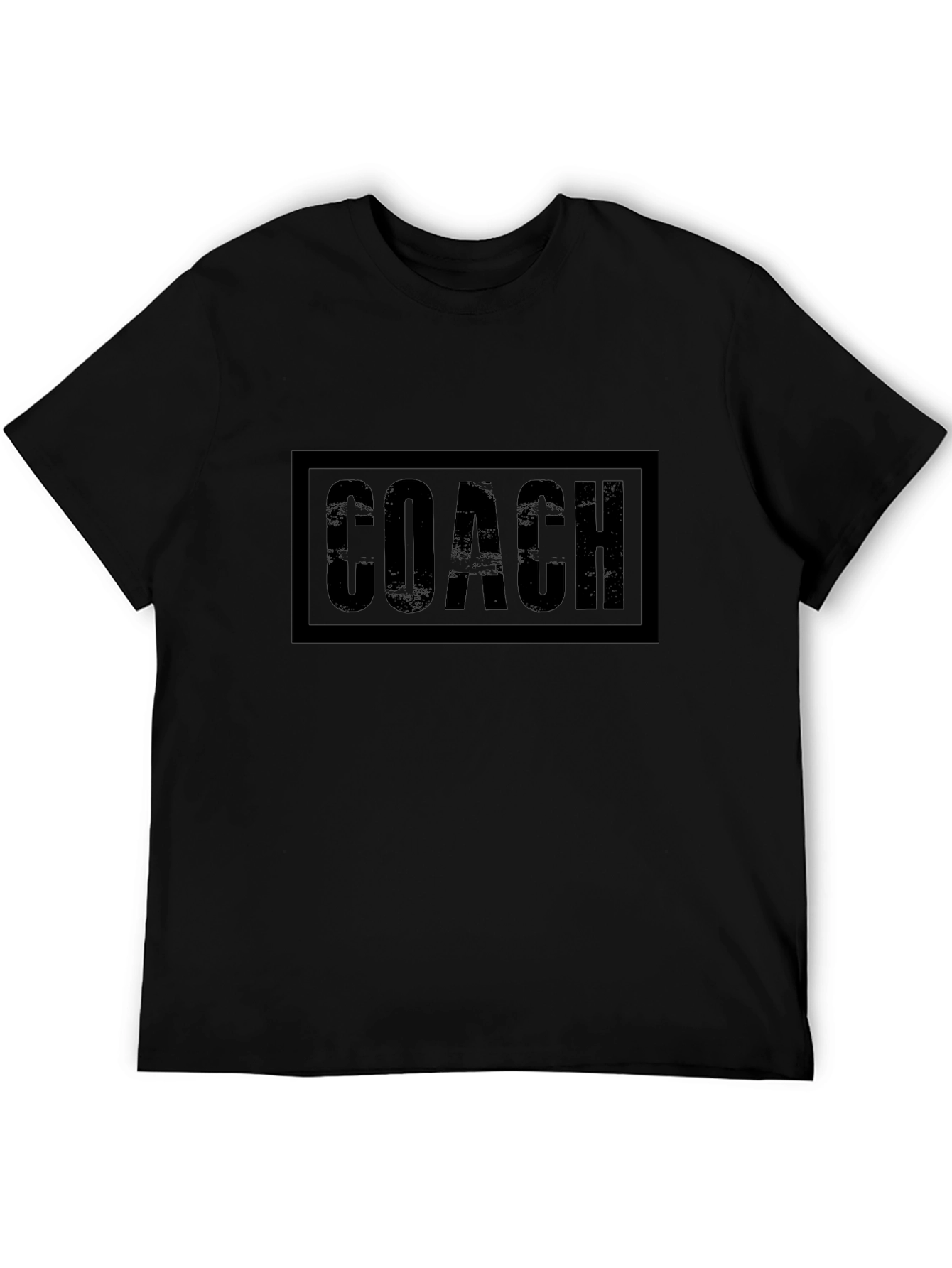 Mens Black Coach Graphic T-Shirt