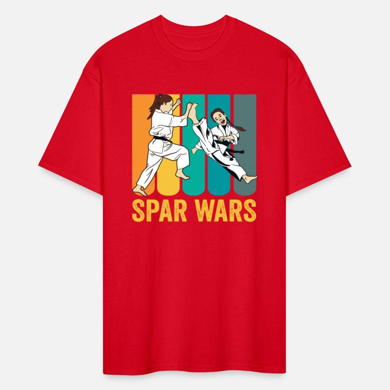 Spar Fight Training - Sparring Martial Arts girl