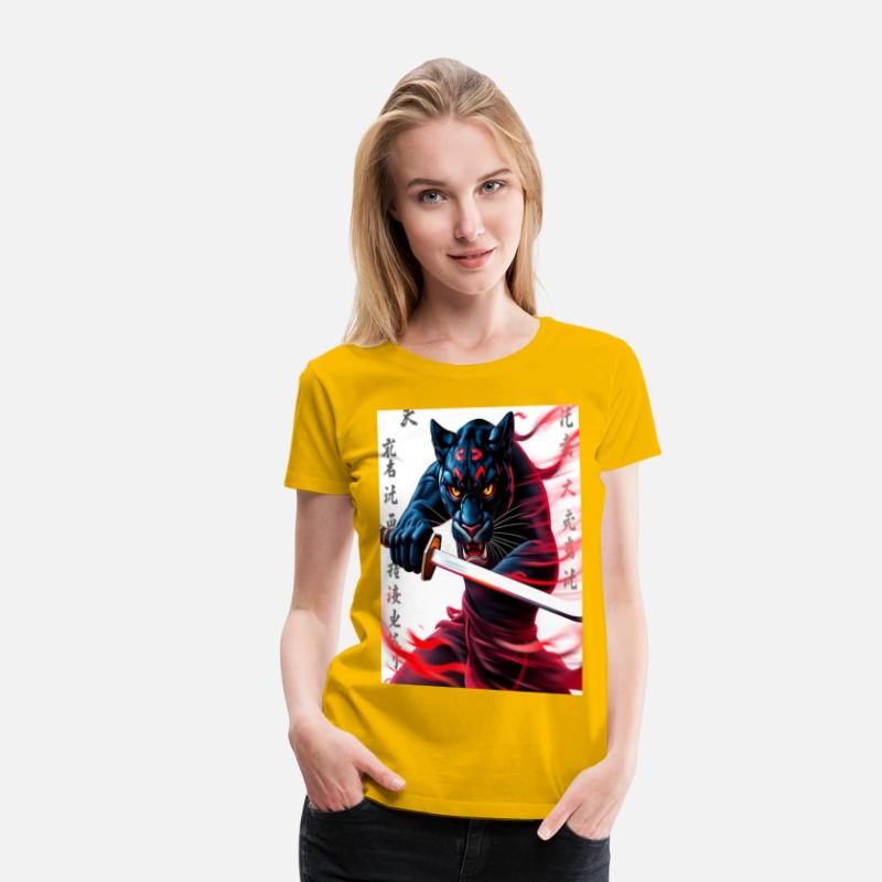 "Spirit of Bushido: The Panther Warrior with a Kat