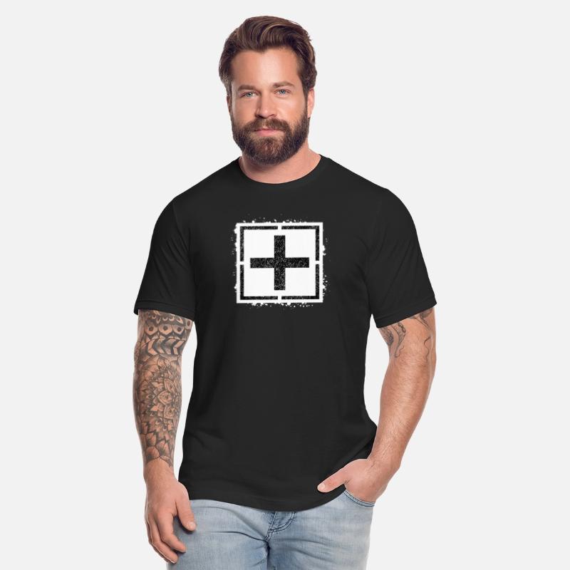 Sponge stencil Cross inside square