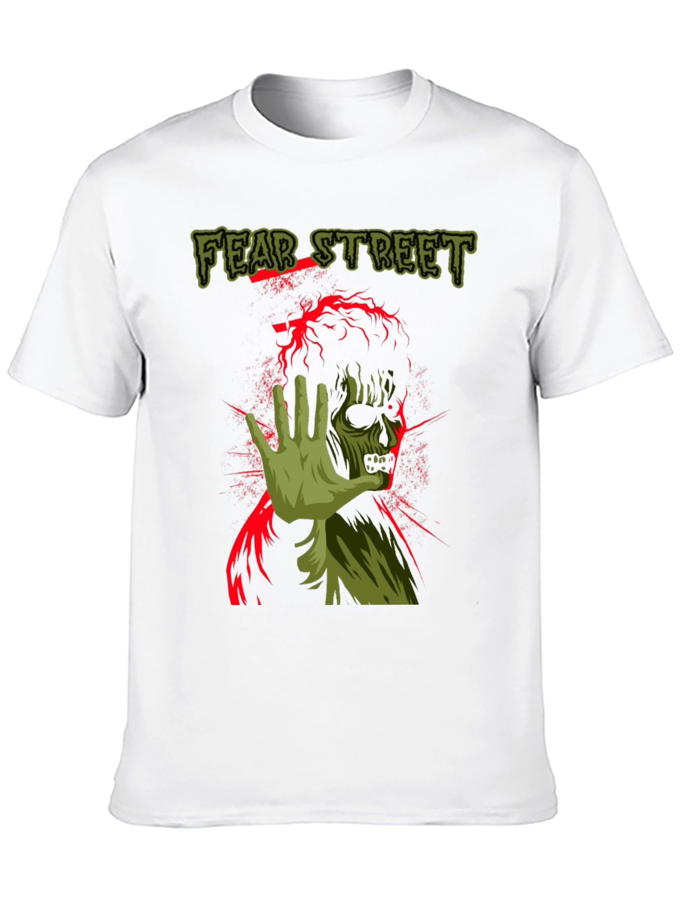 Fear Street Zombie Graphic Print Black T-Shirt