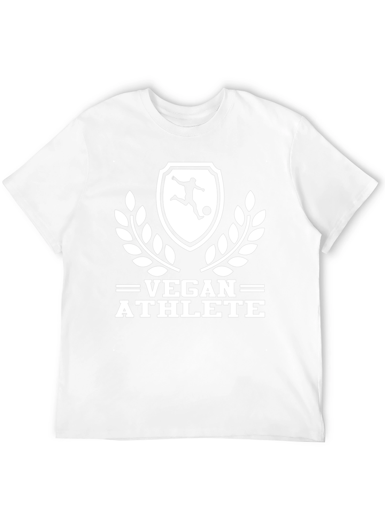 Vegan Athlete Graphic Tee - Black Cotton Shirt