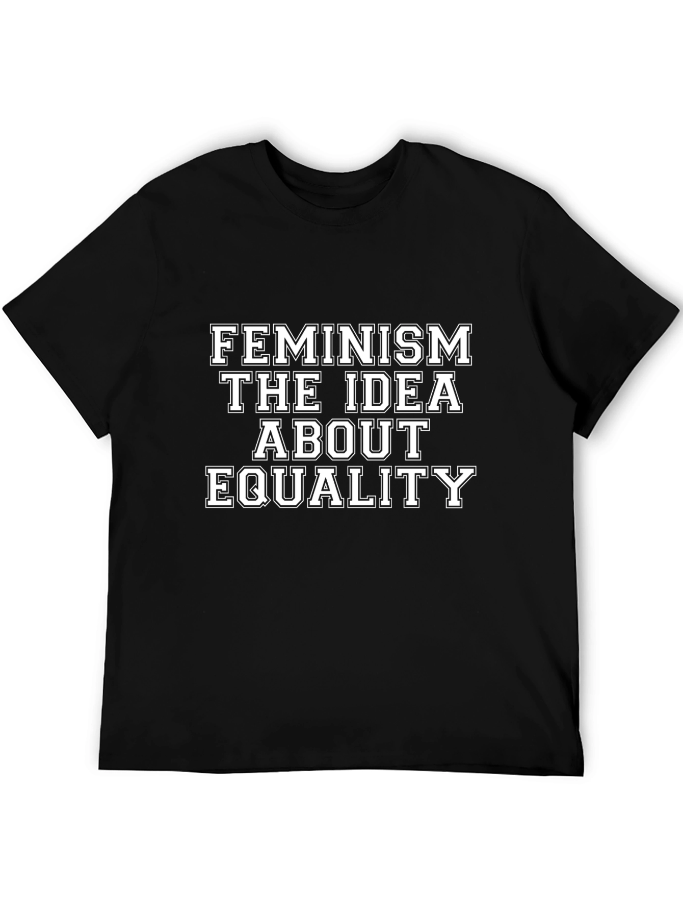 Feminism Equality Graphic T-Shirt - Black