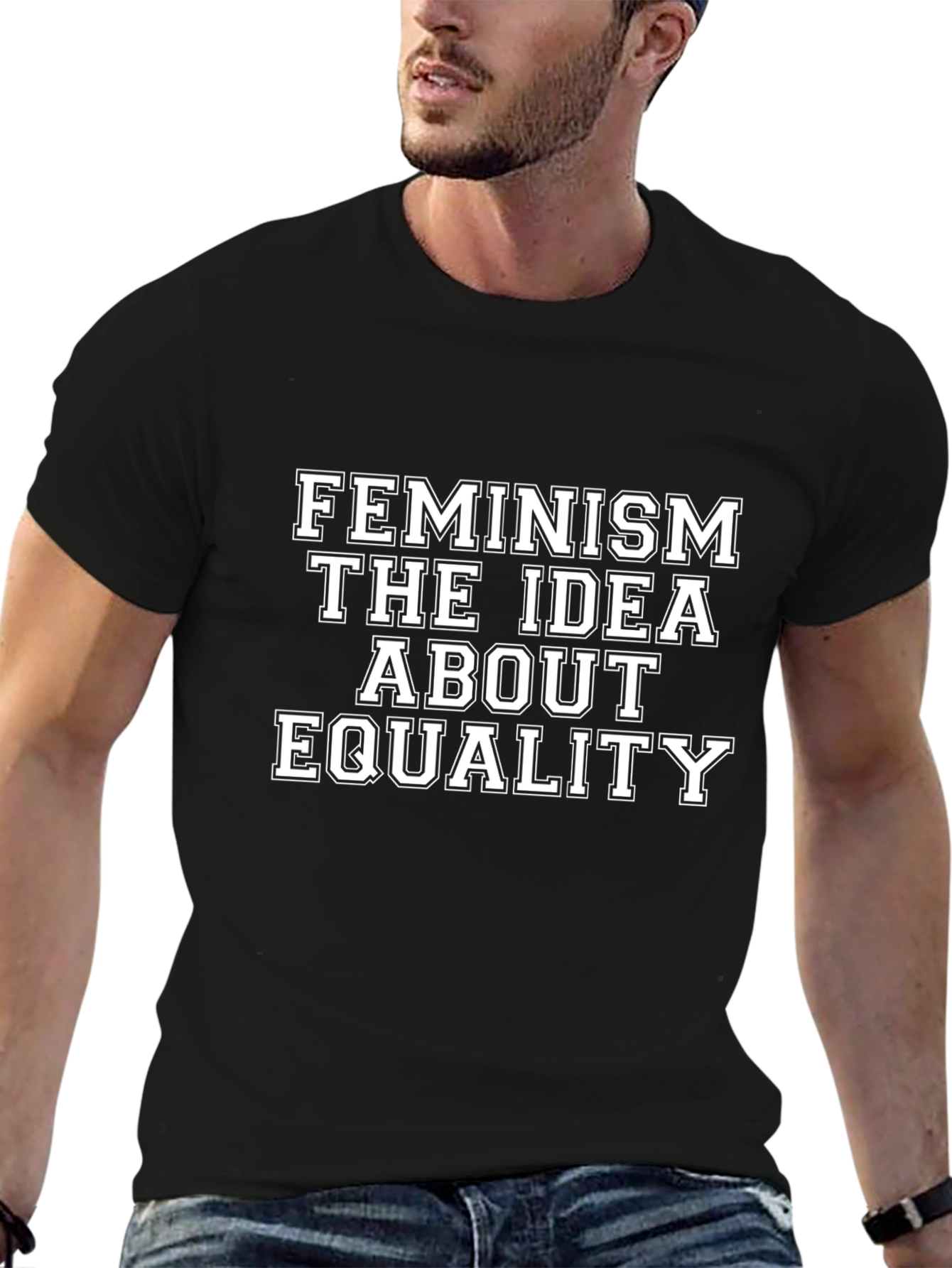 Feminism Equality Graphic T-Shirt - Black