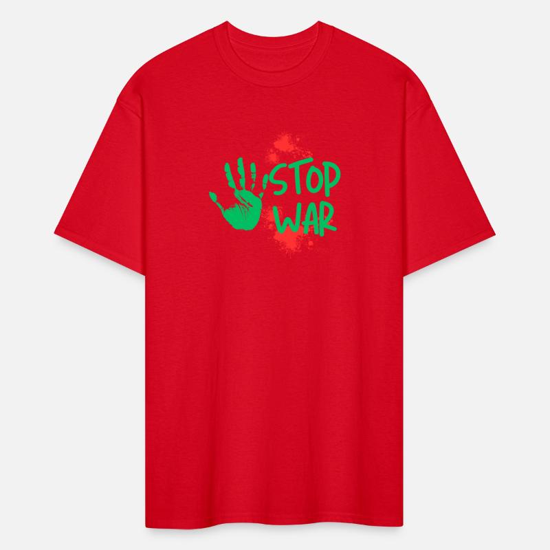 Stop War – Bold Handprint Anti-War Graphic Design