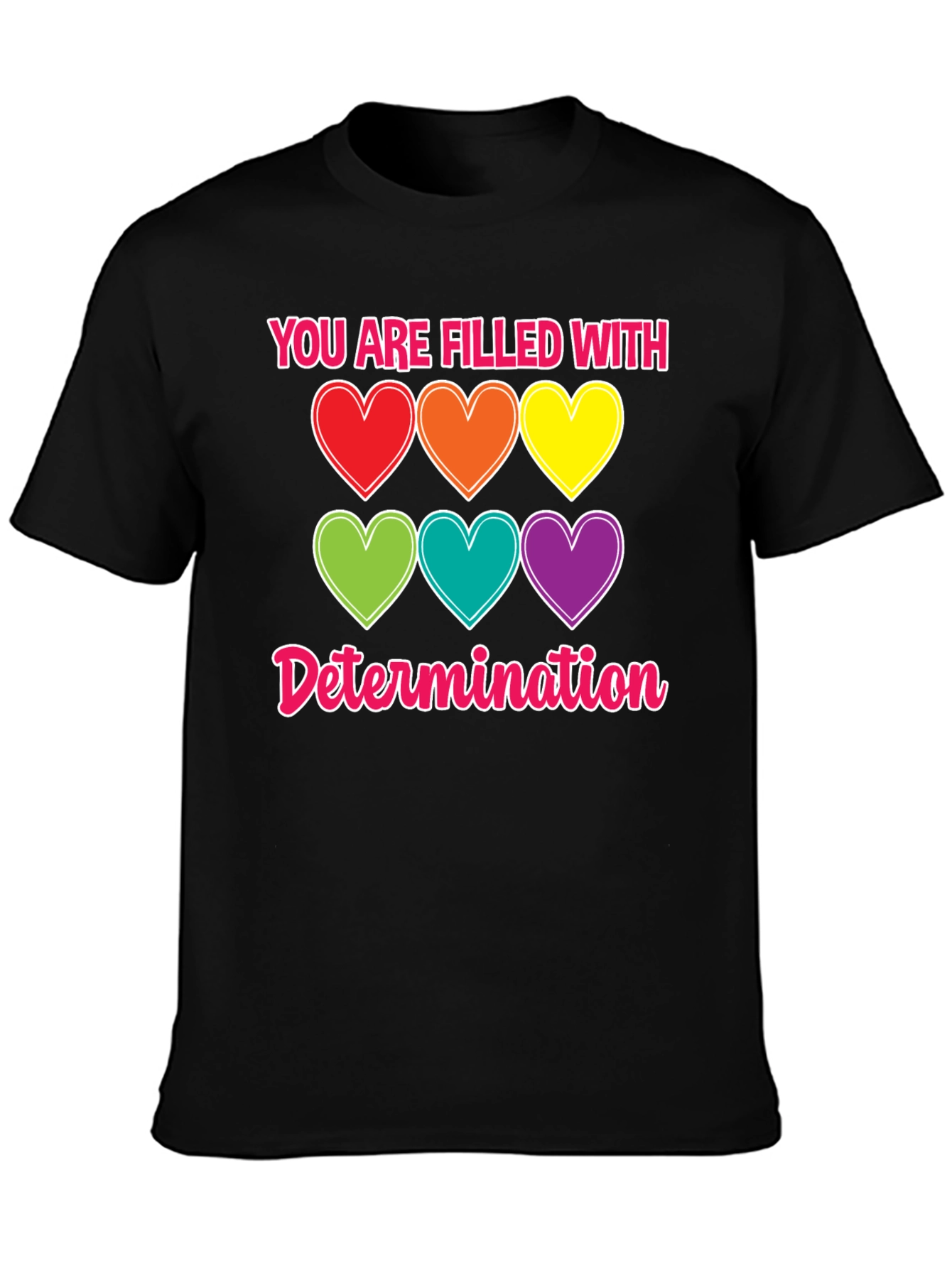 Determination Hearts T-Shirt - Unisex
